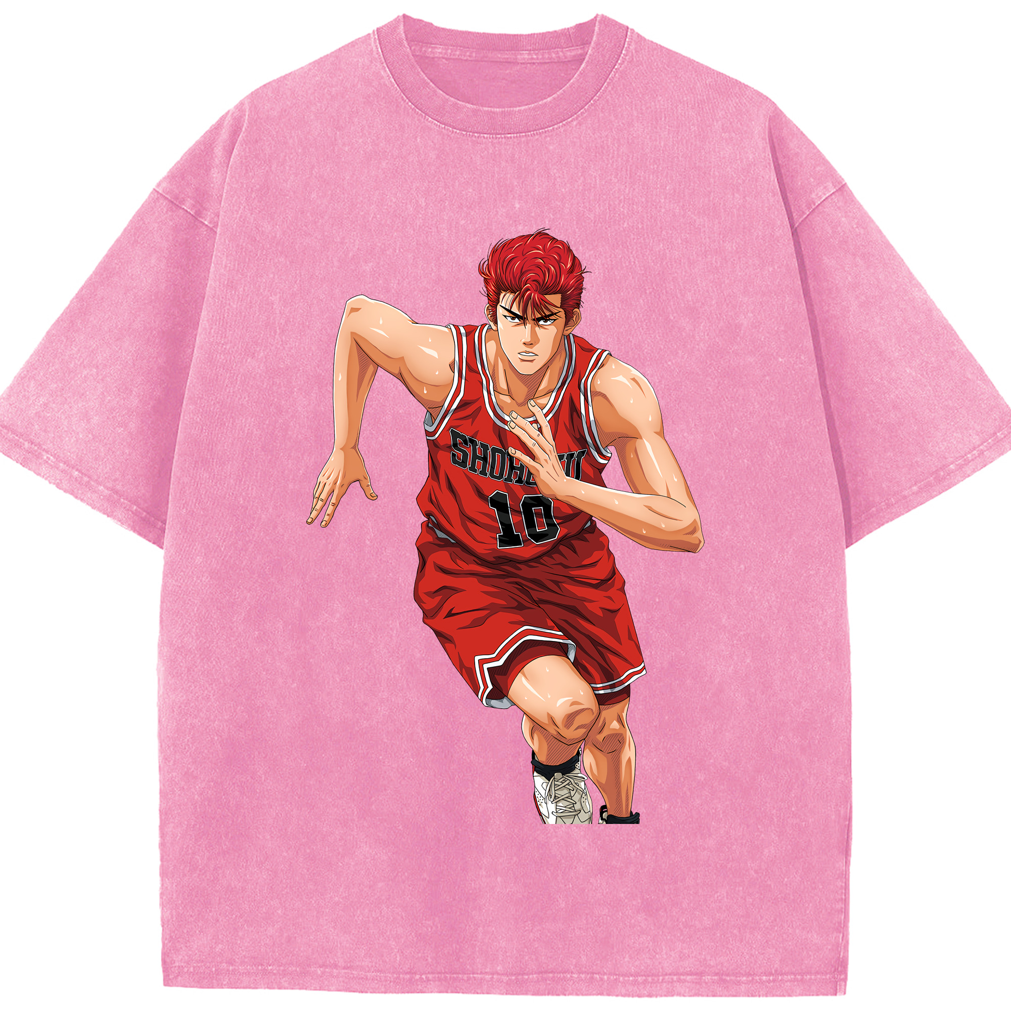 （画像用） SLAM DUNK／スラムダンク 綿100% ヴィンテージ風 半袖Tシャツ（フロントプリント）